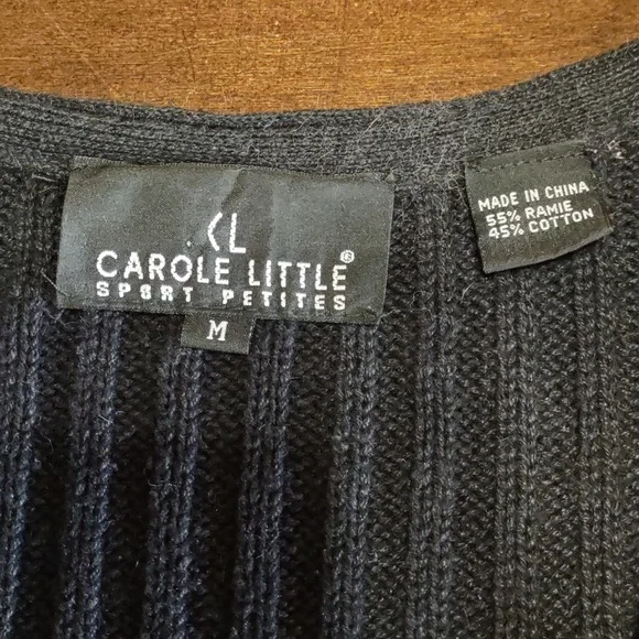 Vintage Carole Little Sport Petite Embellished Sweater Vest - Picture 6 of 6